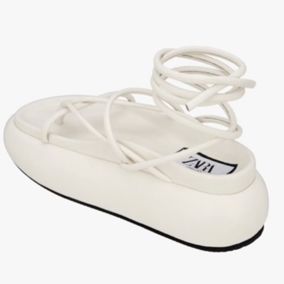 ZARA ATELIER SS 2023 OFF WHITE PLATFORM SANDALS LIMITED EDITION - Picture 13 of 13